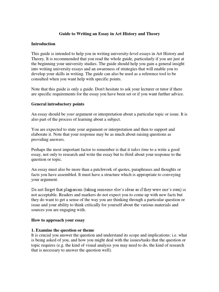 Essay Writing Guide PDF  Essays  Quotation Mark