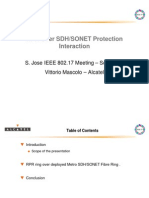 RPR Over SDH/SONET Protection Interaction