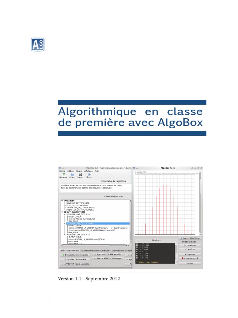 Brochure Algobox | PDF | Structure de contrôle | Racine carrée