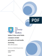 Dissertation - Social Media Marketing: Consumers' Perception