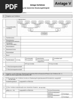Antrag Auf Feststellung Der Deutschen Staatsangehörigkeit - Anlage V