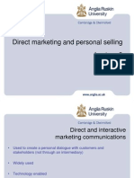 Direct Marketing and Personal Selling