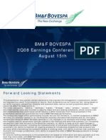 BM&F Bovespa 2Q08 Earnings Conference Call August 15th