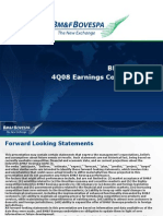 BM&FBOVESPA 4Q08 Earnings Conference Call Highlights