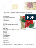 Poinsettia Chocolate Ripple Joconde