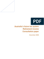 Retirement Incomes Consultation Paper