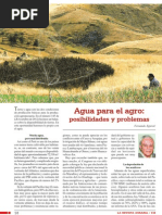 Agua Para El Agro Posibilidades y Problemas