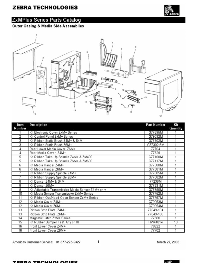 ZxMPlus Series Parts Catalog | PDF | Electrical Connector | Mechanical ...