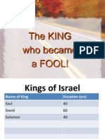 The King Who Became a FOOL
