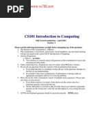 Cs101 Midterm Paper (Fall-2003)s1
