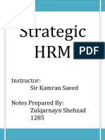 Strategic HRM-Lesson 0