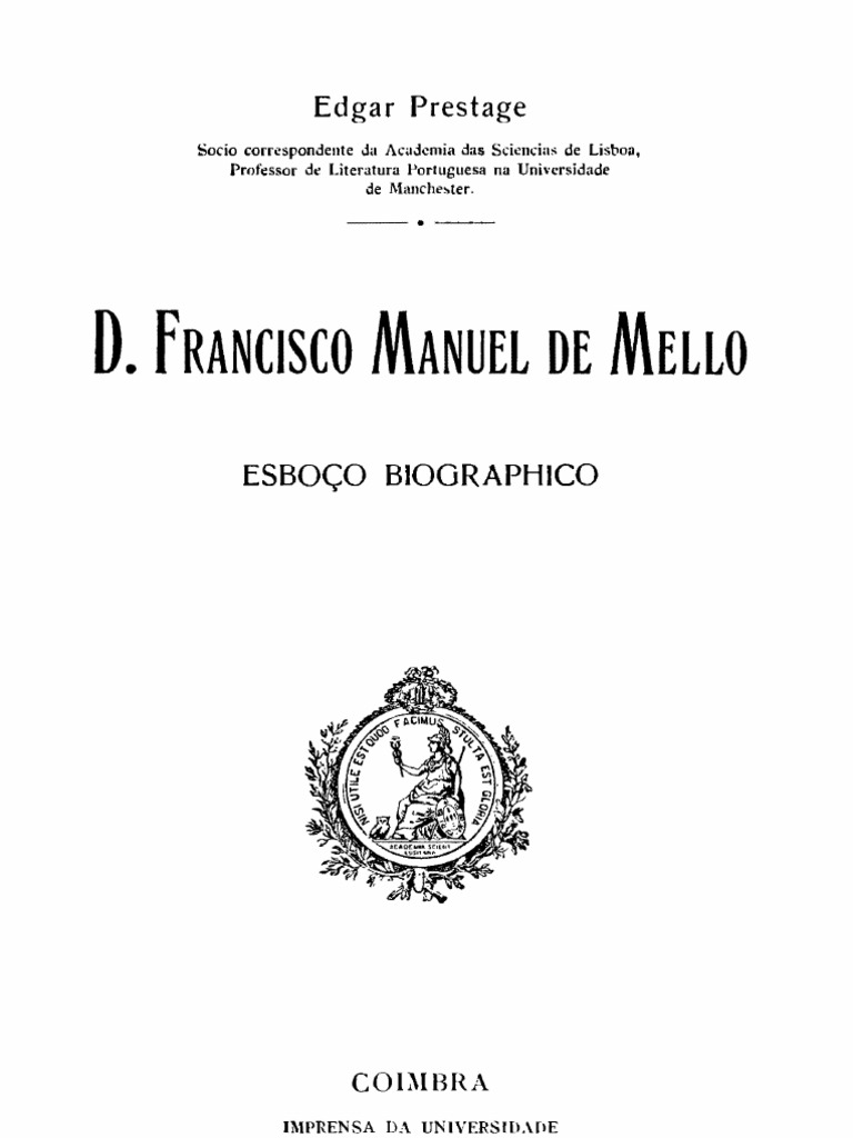 D. Francisco Manuel de Melo, Esboço Biográfico, PDF