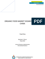 Organic Food Market Segmentation in China Final