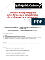  I Jornadas COPOE Formación y competencias Profesional de Orientación - Madrid - Nov. 2012