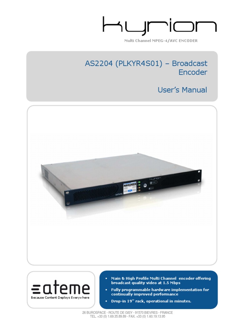 Decoder Ateme Kyrion DR8400 SD/HD MPEG-2/4 Con Orecchie Da Rack - Usato Funzionante - Foto 3