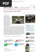 Pesca sin muerte los lunes en 2013 - Deportes - Diario de León