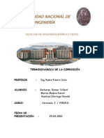 Termodinamica de La Corrosion Informe