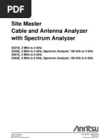 Anritsu S361E Site Master and S3xxE User Guide
