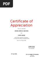 Download Cert of Appreciation 4 Judges Public Speaking 2008 by GEPAT ANAK GEDIP SN11597817 doc pdf