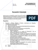 Sucesión Intestada: Procedimientos No Contenciosos