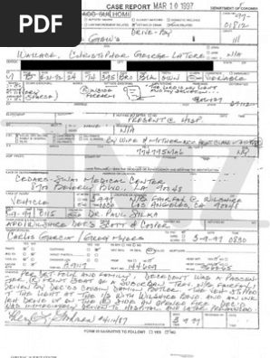 TMZ Biggie Smalls Autopsy Report | PDF
