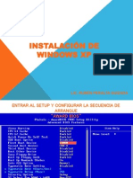 INSTALACION DE WINDOWS XP