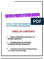 Software Engineering Term Paper On Function Oriented Design