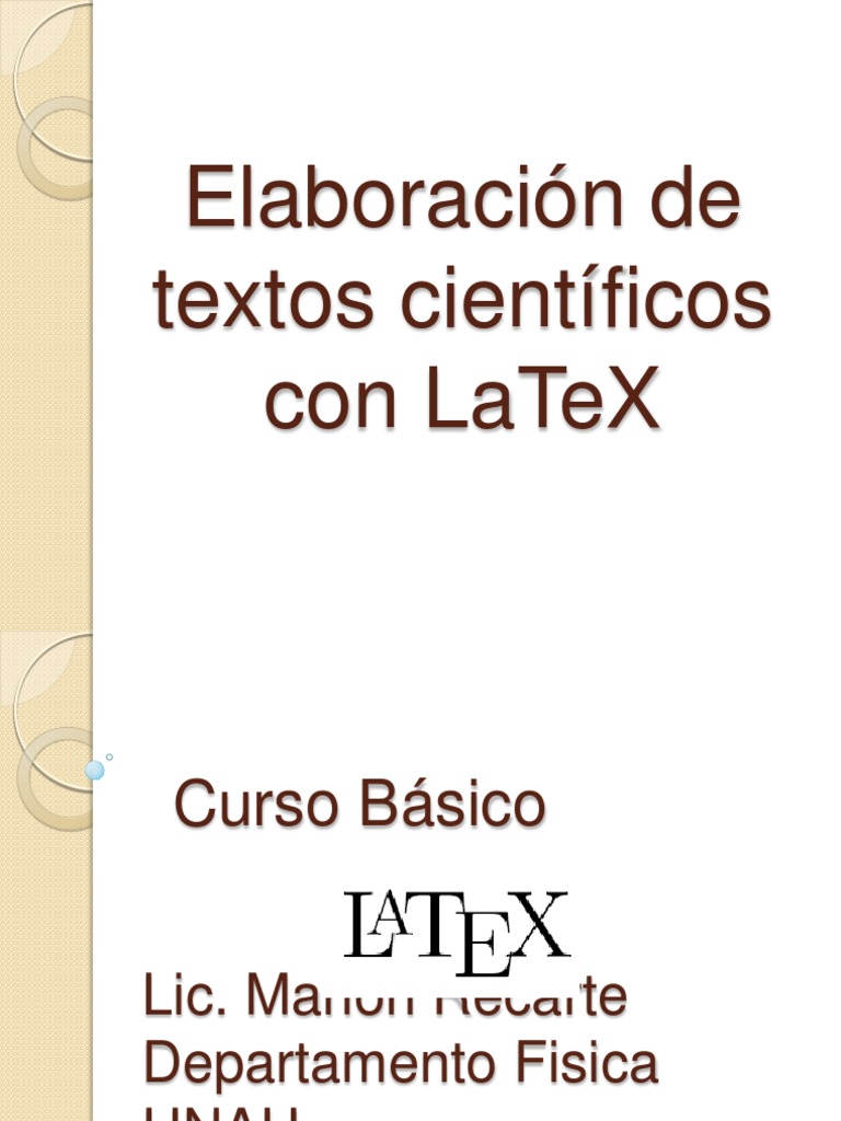 Curso de Latex | PDF | Te X | Texto