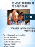 Cognitive Development of Late Adulthood - Pharcare