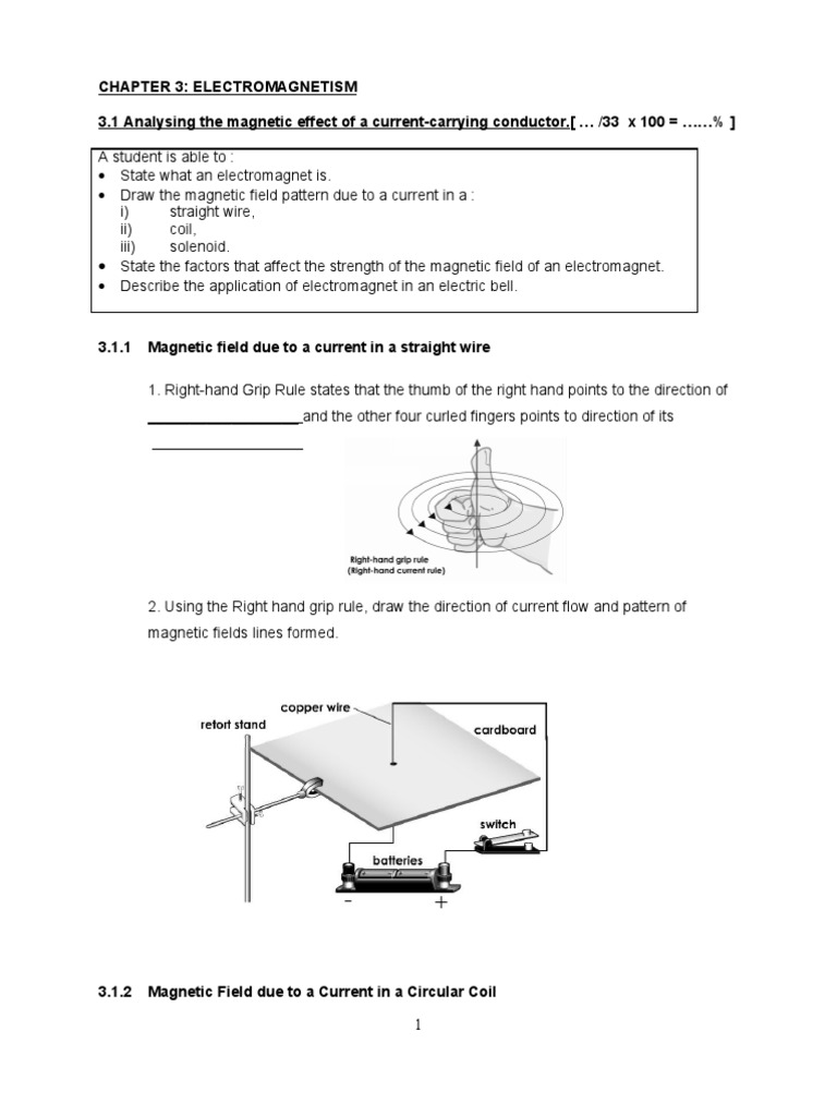 Form 5 Physics Chapter 3 - Student Copy | Transformer ...