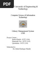 Download Library Management System by Abdul Khalique SN11600682 doc pdf