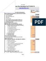 Tax Calculator 2012-13