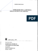 Sabino Fortunato I principi ispiratori della riforma delle società di capitali