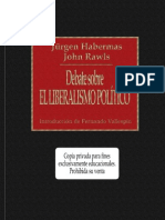 Habermas Y Rawls - Debate Sobre El Liberalismo Politico