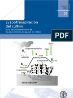 Evaporacion Del Cultivo FAO