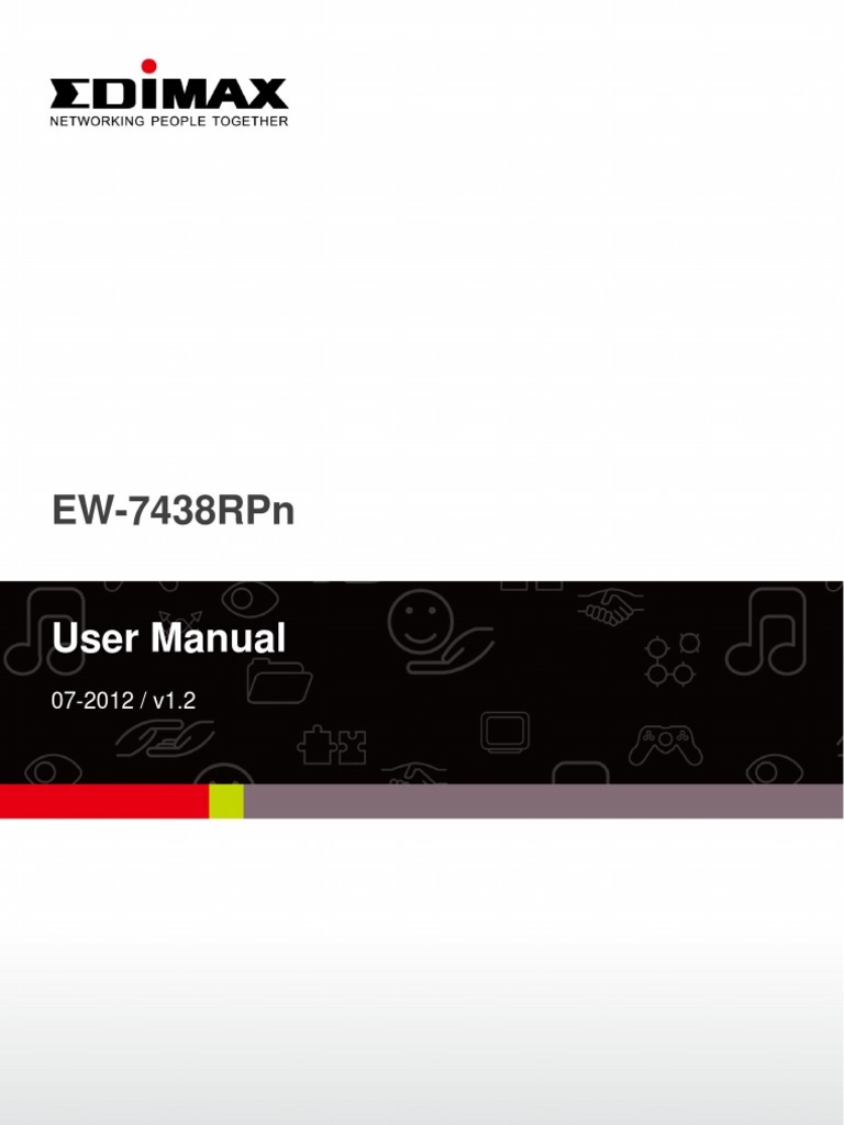 Edimax - EW-7438RPn - Wi-Fi Extender - User Manual - En | Wireless Lan |  Ieee 802.11