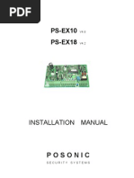Download Posonic HomeAlarm EX10  EX18 Installation Manual - Rev10 by Vlad Florescu SN116024139 doc pdf