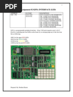 Lab Assignment #2 8255A INTERFACE (LED) : Green