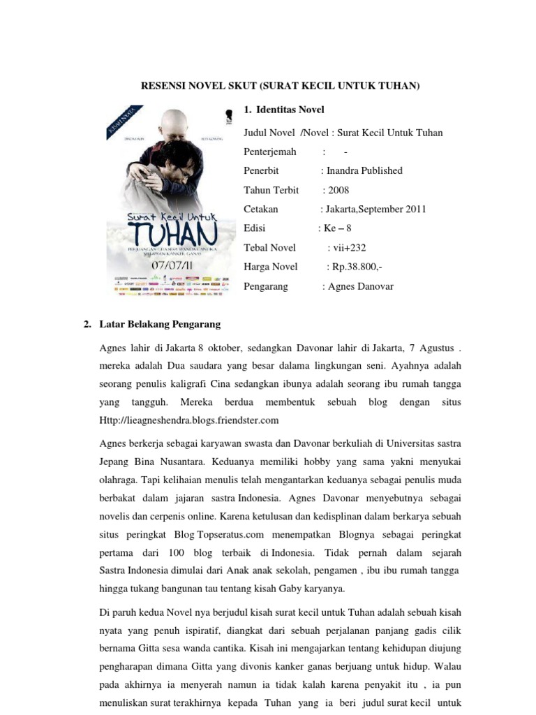 Teks Ulasan Film Surat Kecil Untuk Tuhan Terkait Teks