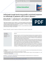 Infliximab Trough Levels May Predict Sustained Response To Infliximab in Patients With Crohn's Disease