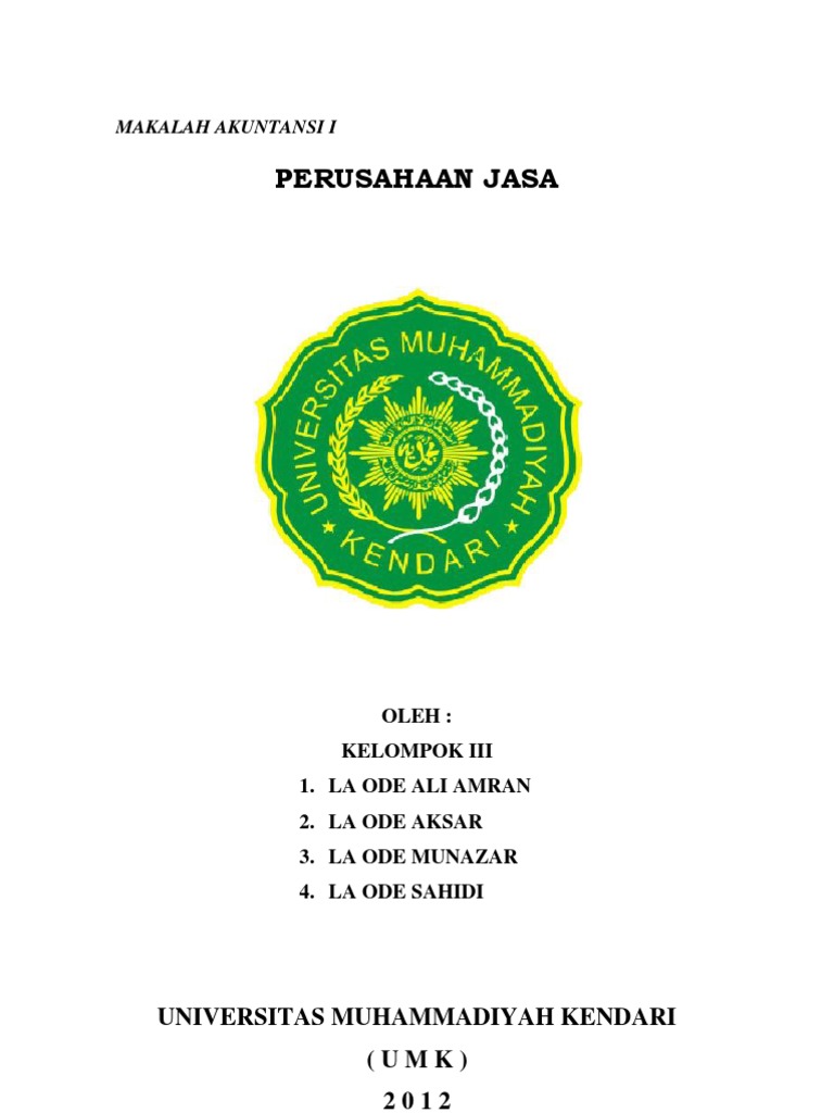 Contoh Makalah Laporan Keuangan Perusahaan Jasa Seputar