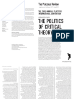 The Politics of Critical Theory