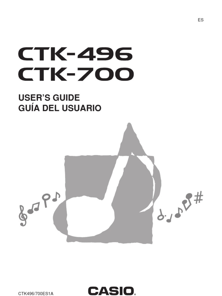 Manual Teclado Casio CTK-496 CTK-700 | PDF | Ac Power Plugs And