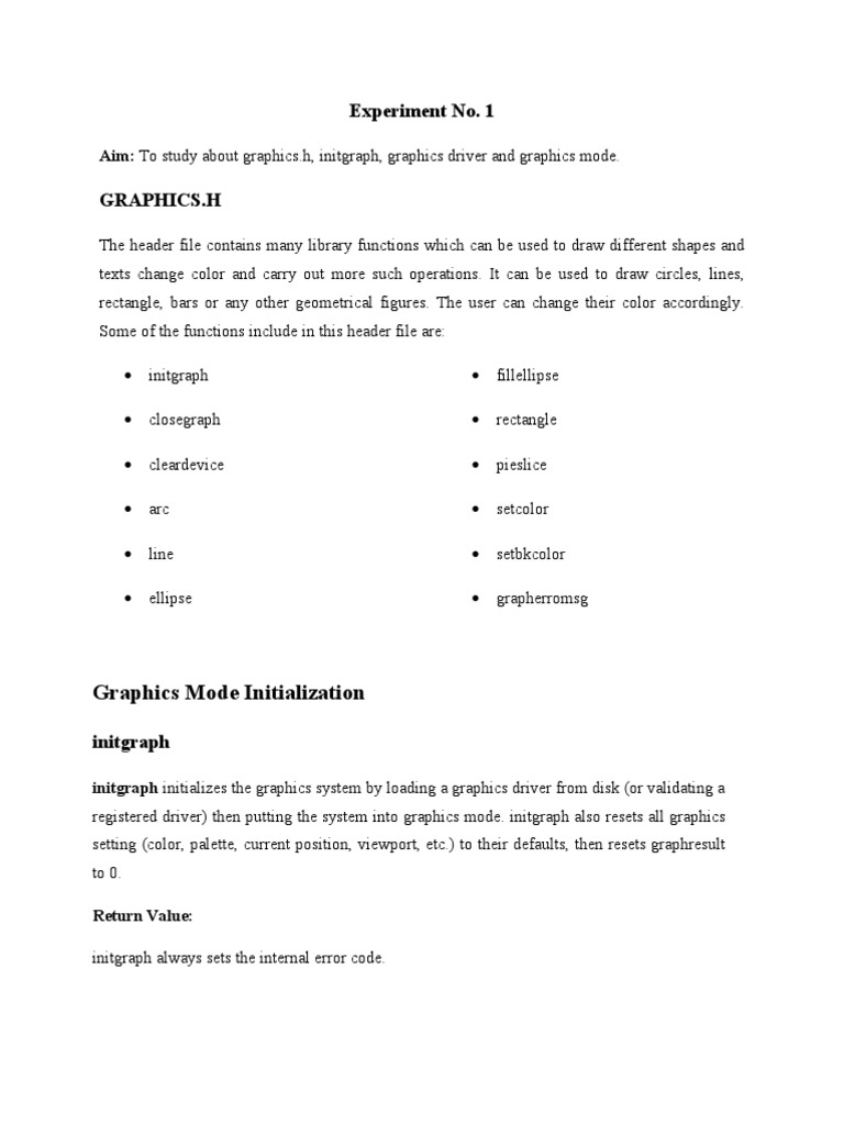 Graphics.h and Algorithms Guide | PDF | Geometry | Computer Programming