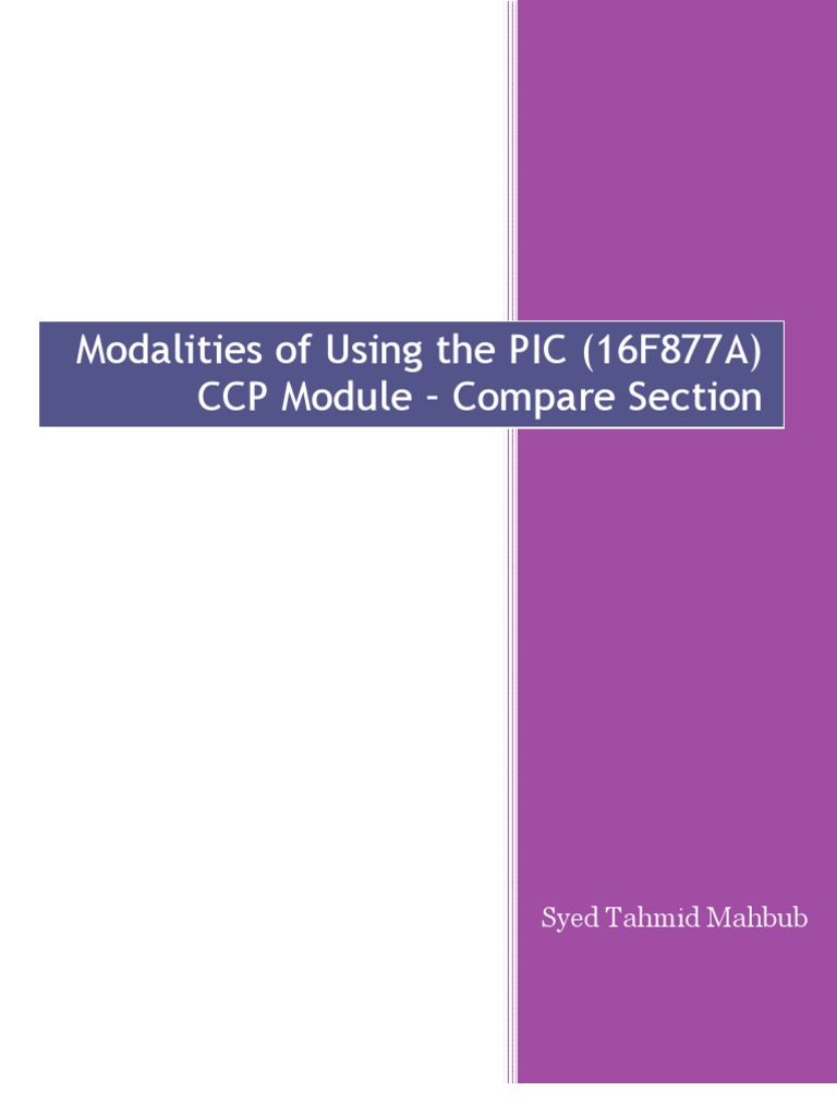 PIC16F877A CCP Module Guide | PDF | Pic Microcontroller | Analog To ...