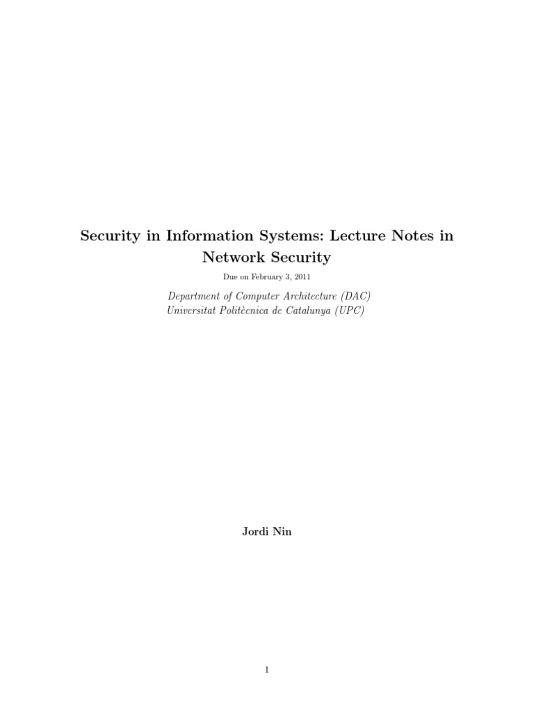 Network Security Lecture Notes | PDF | Proxy Server | Computer Virus