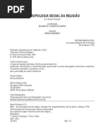 ANTROPOLOGIA SOCIAL DA RELIGIÃO -e.e. evans pritchard