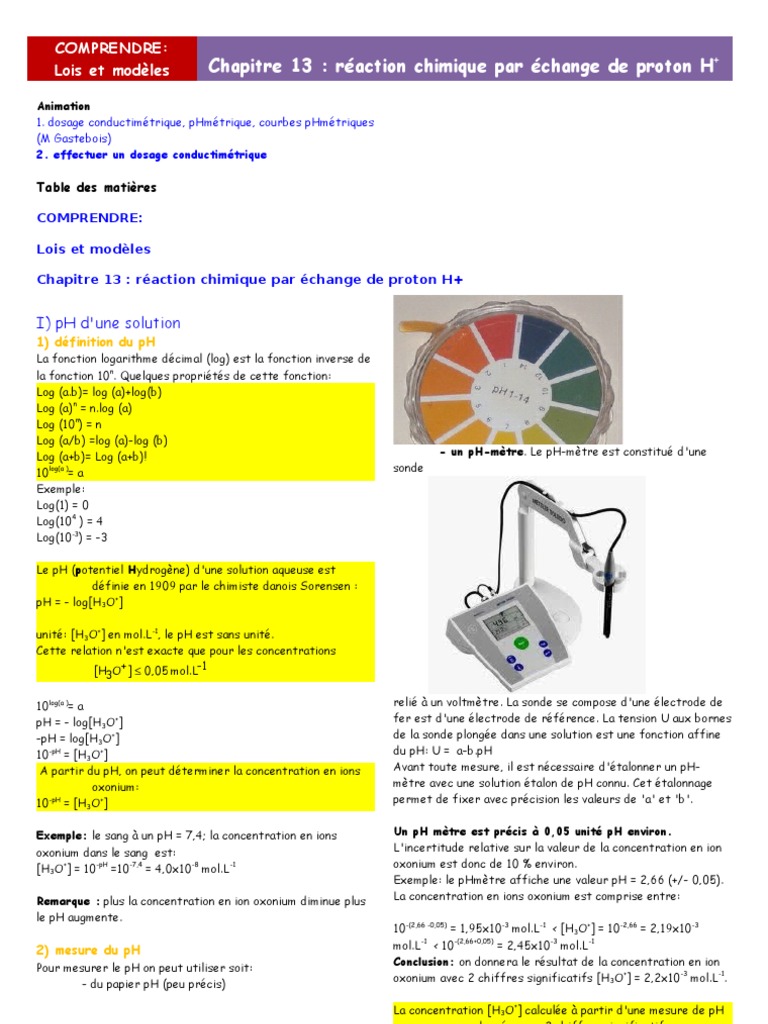 animation mesure du pH avec du papier pH 