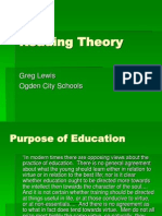 Reading Theory: Greg Lewis Ogden City Schools