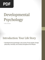 Developmental Psychology: 7-9% of Exam